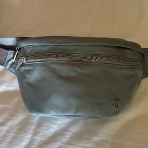 lululemon athletica Gray Belt Bag with Adjustable Strap and Durable Fabric